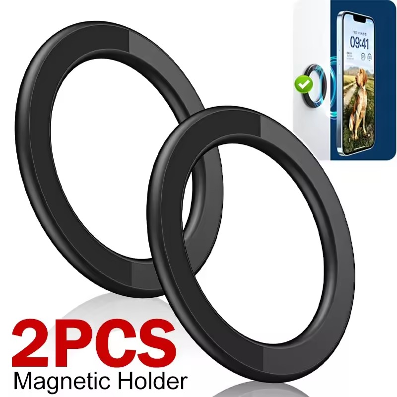 Phone Accessories Useful - ที่ยึดโทรศัพท์มือถือแบบแม่เหล็ก MagSafe พร้อมกาวแม่เหล็กแรงสูง สำหรับติดผนัง ใช้ได้กับโทรศัพท์มือถือ แท็บเล็ต