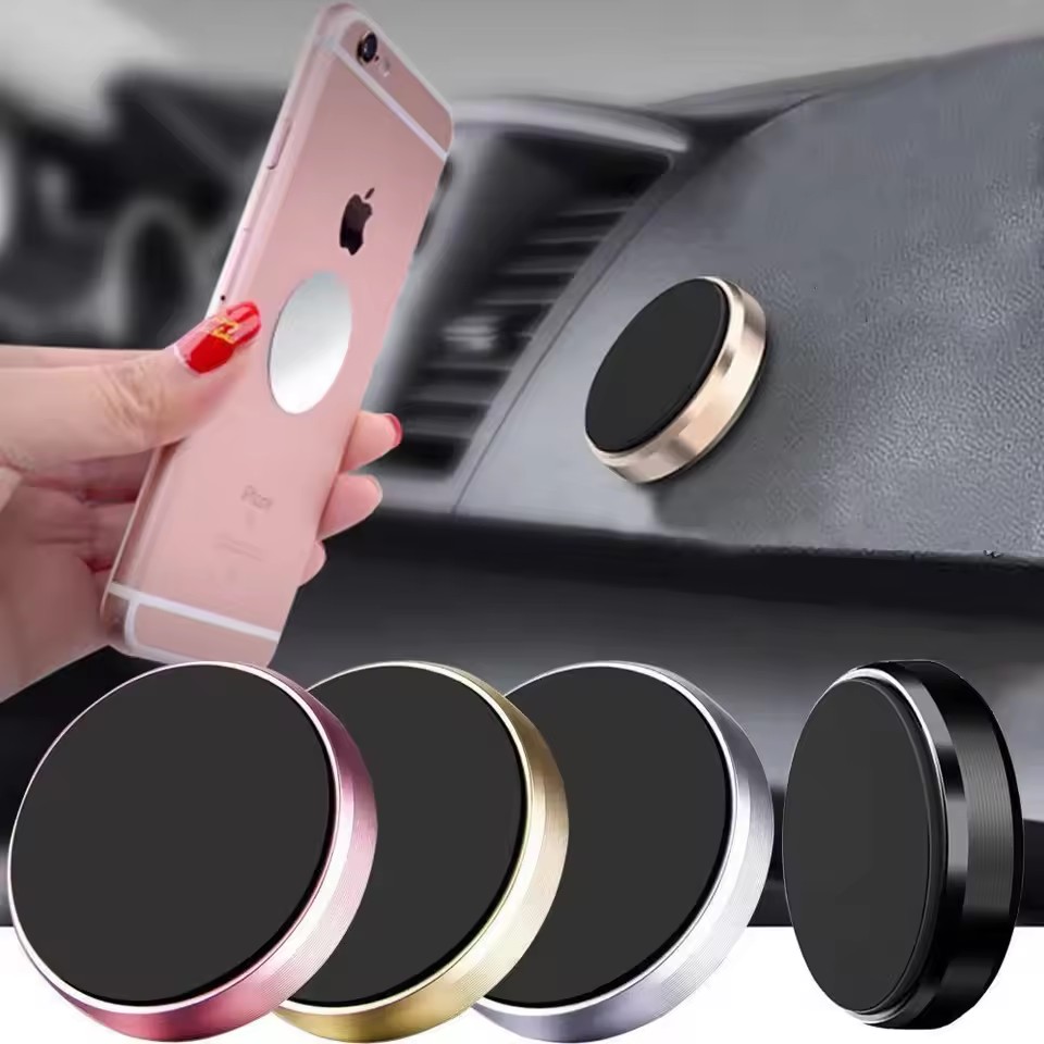 Phone Accessories Useful - ที่ยึดโทรศัพท์ในรถยนต์แบบแม่เหล็ก ติดตั้งบนแผงหน้าปัดรถยนต์หรือผนัง รองรับโทรศัพท์มือถือในรถยนต์สำหรับ iPhone, Samsung, Xiaomi