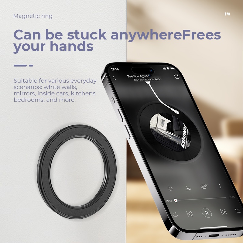 Phone Accessories Useful - ที่ยึดโทรศัพท์แบบแม่เหล็กแรงสูง Magsafe พร้อมขาตั้ง แม่เหล็กติดผนัง ที่ยึดโทรศัพท์มือถือในรถยนต์ สำหรับ