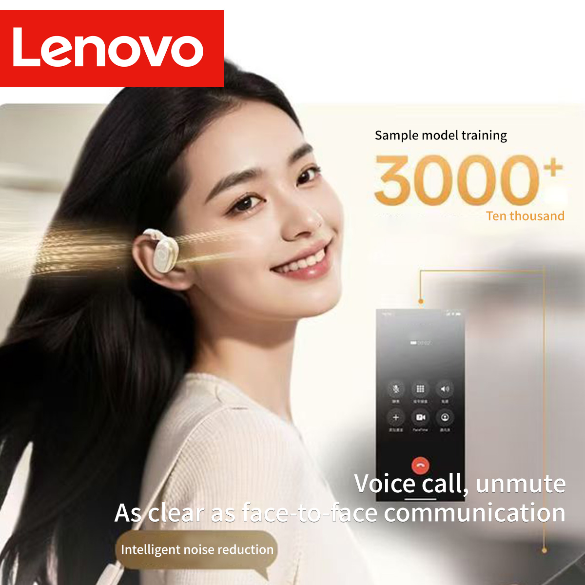 หูฟัง Lenovo EA366 แบบคล้องหู  - Phone Accessories Amazon บทวิจารณ์และราคา