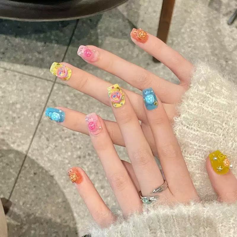 จี้เรซิ่นรูปเต่าหลากสี 100 ชิ้ - Phone Accessories Charms บทวิจารณ์และราคา