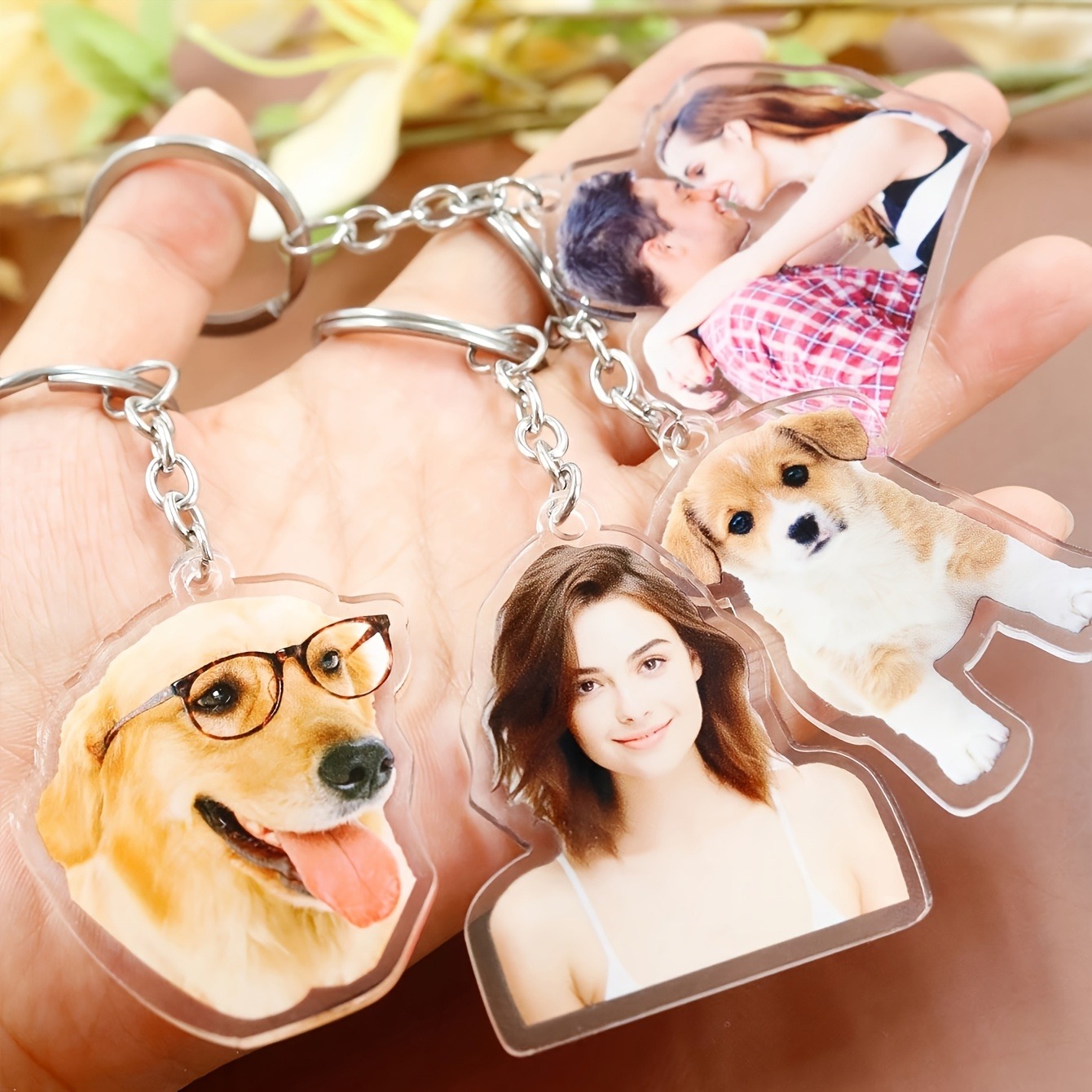 พวงกุญแจอะคริลิกใสแบบกำหนดเอง  - Phone Accessories Charms บทวิจารณ์และราคา